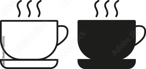Cup a coffee sign and symbol.Coffee cup icon vector.