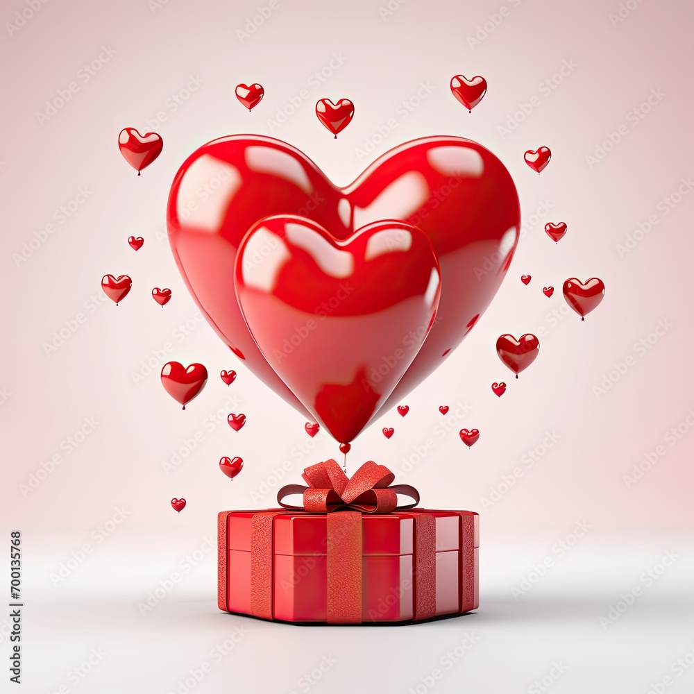 heart with box