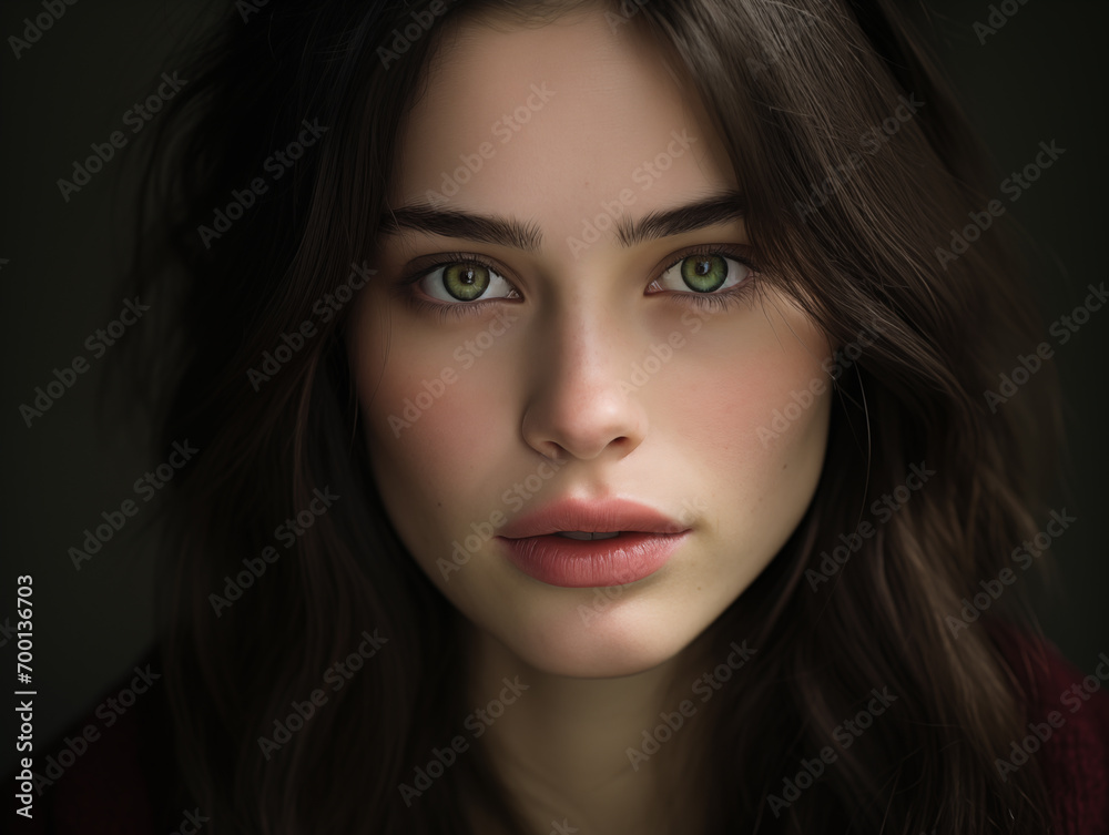 Strahlende Augen, sanfte Züge: Das Portrait einer faszinierenden Frau Strahlende Augen, sanfte Züge: Das Portrait einer faszinierenden Frau