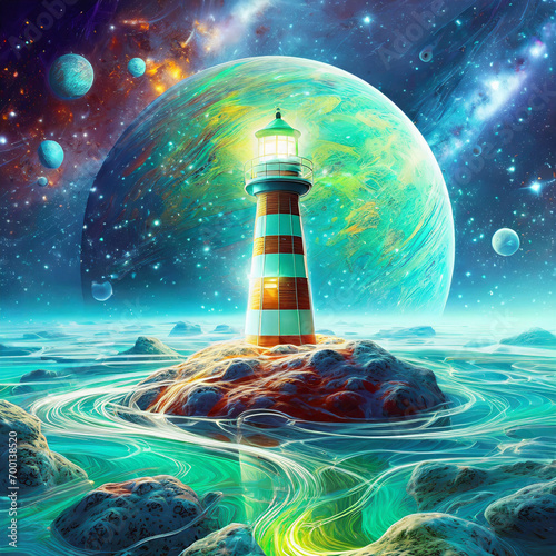 Cosmic Lighthouse Haven