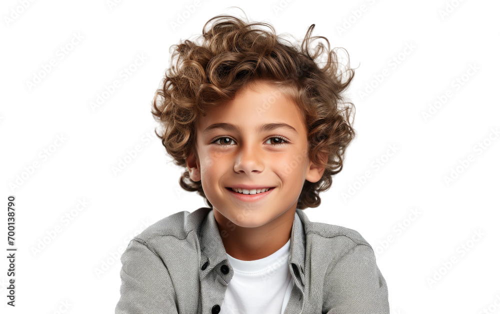 Calm Radiance of Youth On Isolated Background Calm Radiance of Youth On Isolated Background