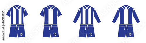 Football jersey icon. Soccer jersey icon, vector illustration