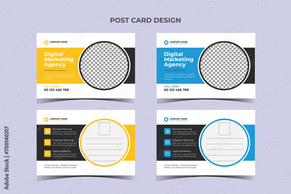 Post card Business Template Design Post card Business Template Design