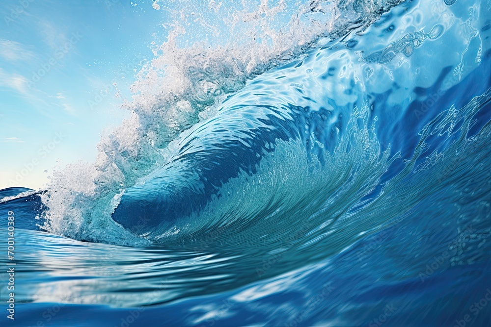 Obraz premium Abstract Wave Beautiful Background Effect generative AI