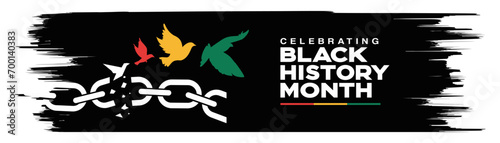 February Black history month, banner, poster, printable, Celebrate Black history month, graphics, theme, logo, art, clipart, vector illustration design ideas for social media, flyer, template, sign