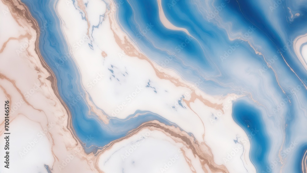 Blue and Rose Gold Marble Stone Background Blue and Rose Gold Marble Stone Background