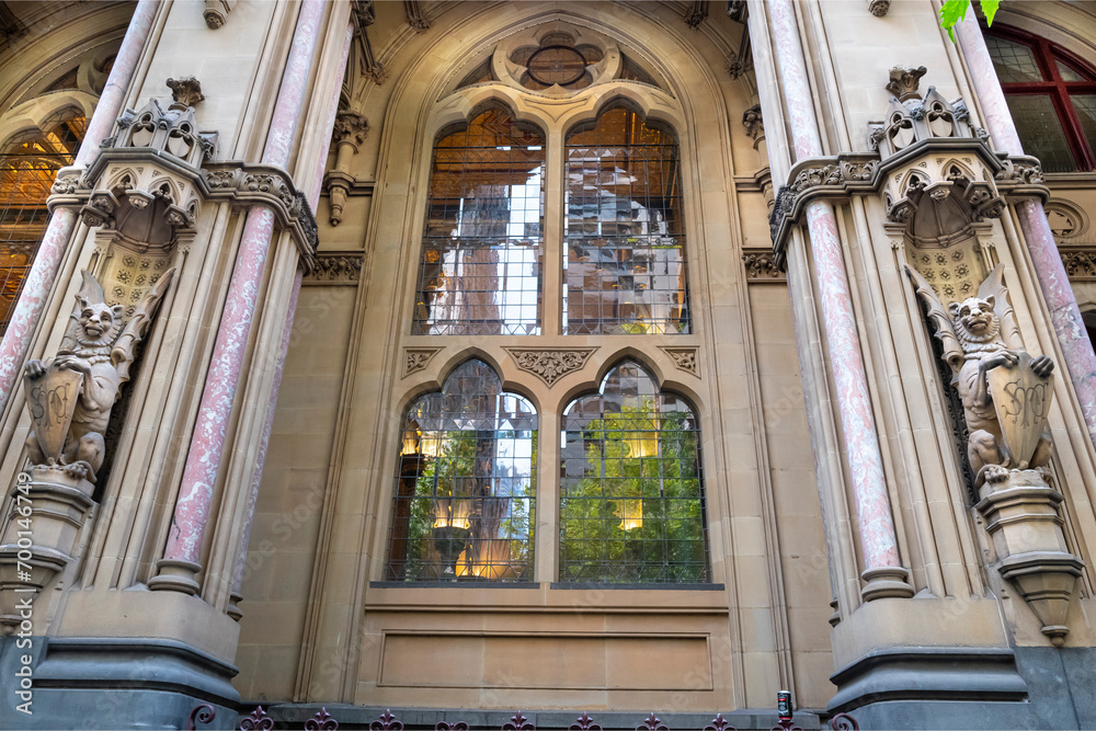 The ANZ Bank façade, built between 1883 and 1891. Designed by architect