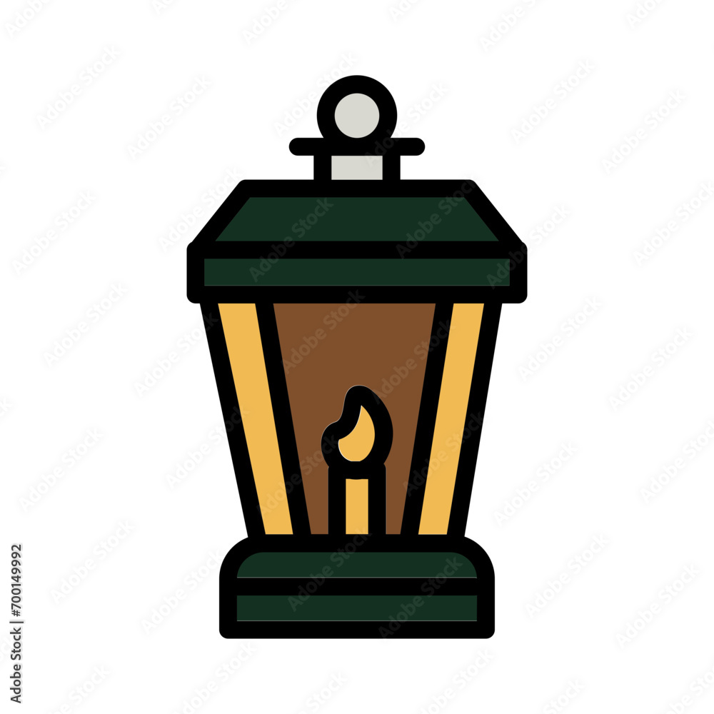 Bright Lamp Light Filled Outline Icon Bright Lamp Light Filled Outline Icon