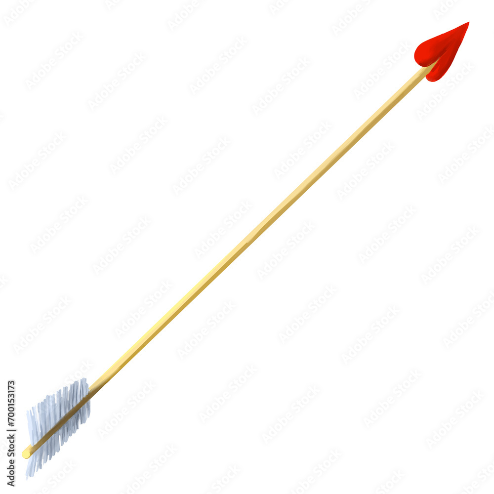 Arrow with a heart-shaped tip Arrow with a heart-shaped tip