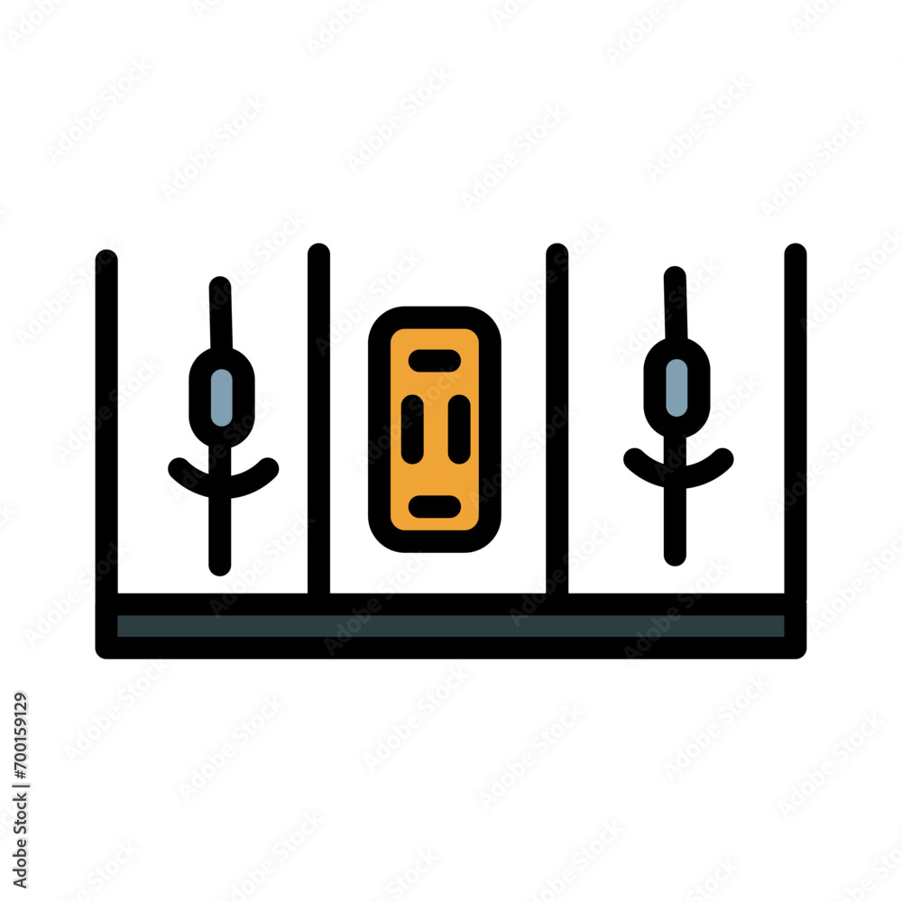 Car Lot Park Filled Outline Icon Car Lot Park Filled Outline Icon