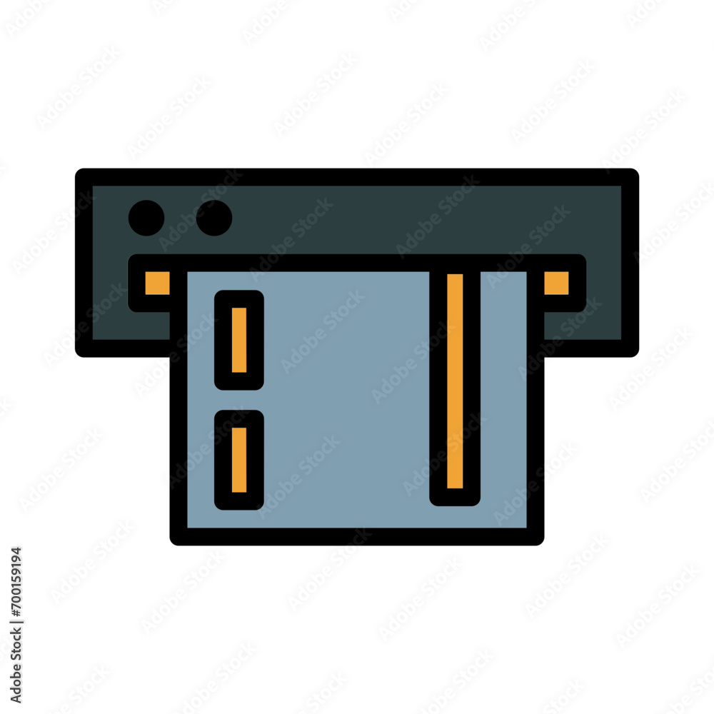 Card Drive Parking Filled Outline Icon Card Drive Parking Filled Outline Icon