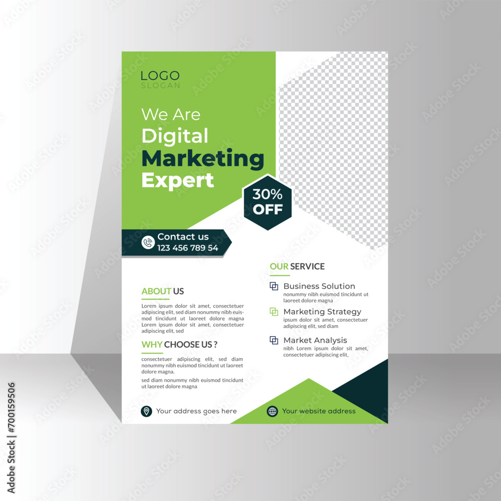 Modern Corporate business flyer template design . creative colorful business flyer design,abstract business flyer,vector template design.