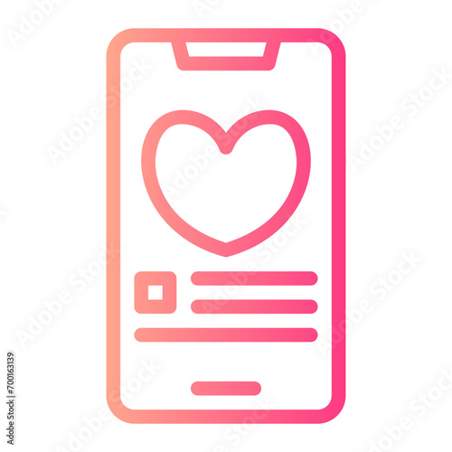dating app gradient icon