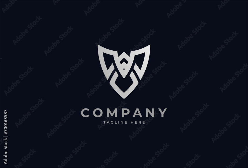Initial AV or VA logo design, monogram letter A and V forming a Shield logo design, vector illustration Initial AV or VA logo design, monogram letter A and V forming a Shield logo design, vector illustration