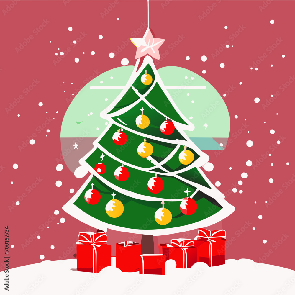 christmas tree with gifts, christmas tree with snowflakes, christmas tree with snowflakes and stars christmas tree with gifts, christmas tree with snowflakes, christmas tree with snowflakes and stars