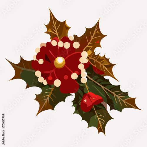 holly leaves and berries, christmas holly leaves, christmas holly leaves and berries