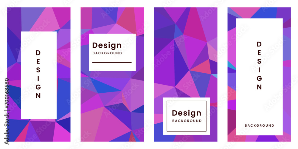 set of brochures with abstract geometric pink purple colorful vibrant background set of brochures with abstract geometric pink purple colorful vibrant background
