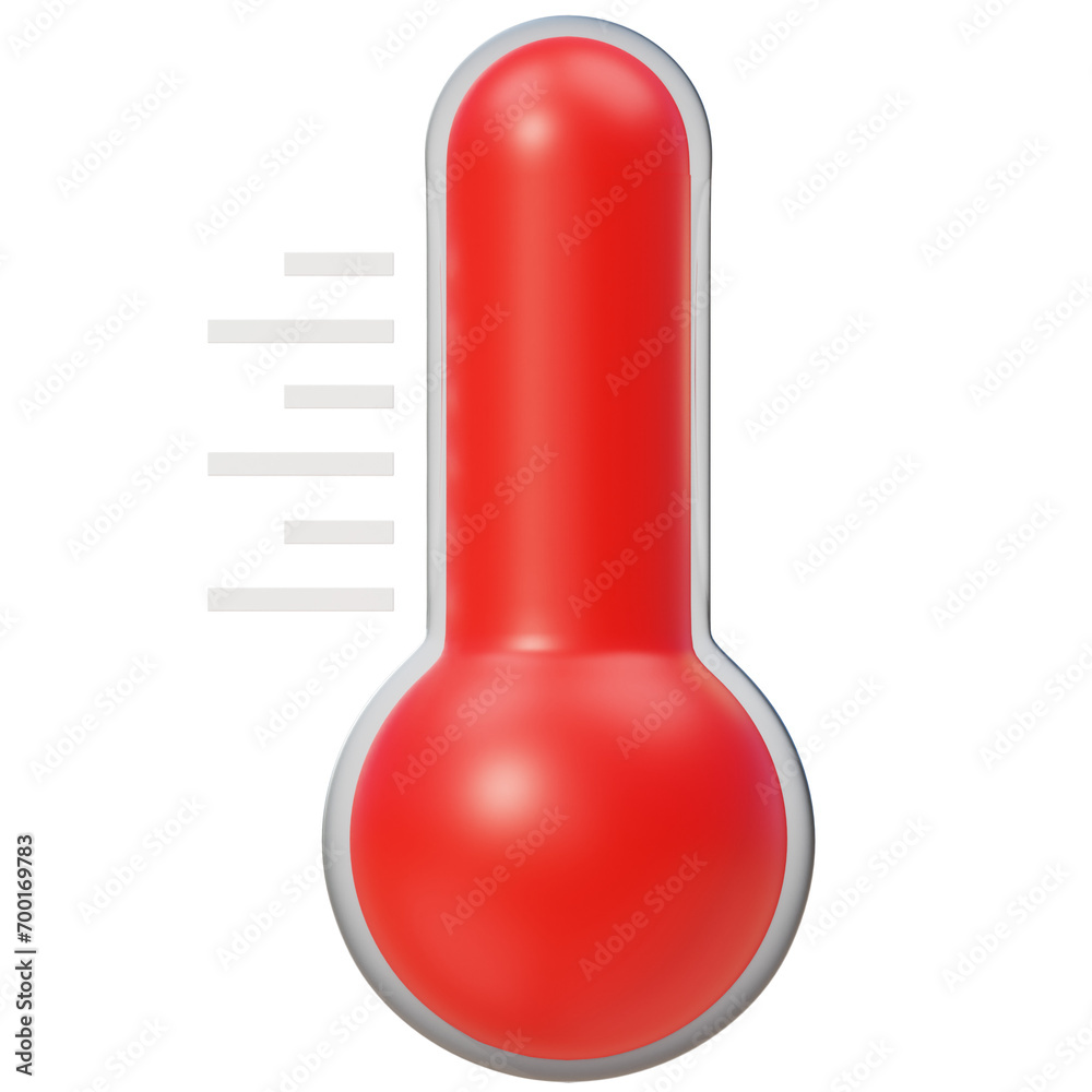 3D illustration Hot Temperature object 3D illustration Hot Temperature object