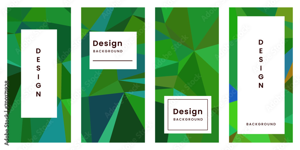 set of brochures with abstract geometric green colorful vibrant background set of brochures with abstract geometric green colorful vibrant background