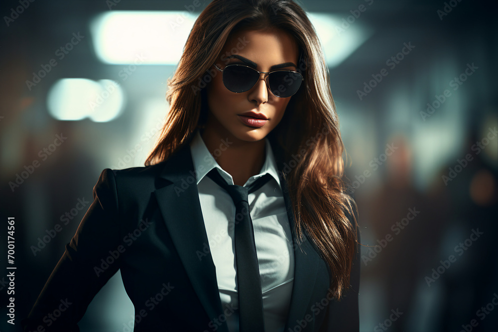 Generative AI picture of secret agent spy person modern film style killer detective soldier Generative AI picture of secret agent spy person modern film style killer detective soldier