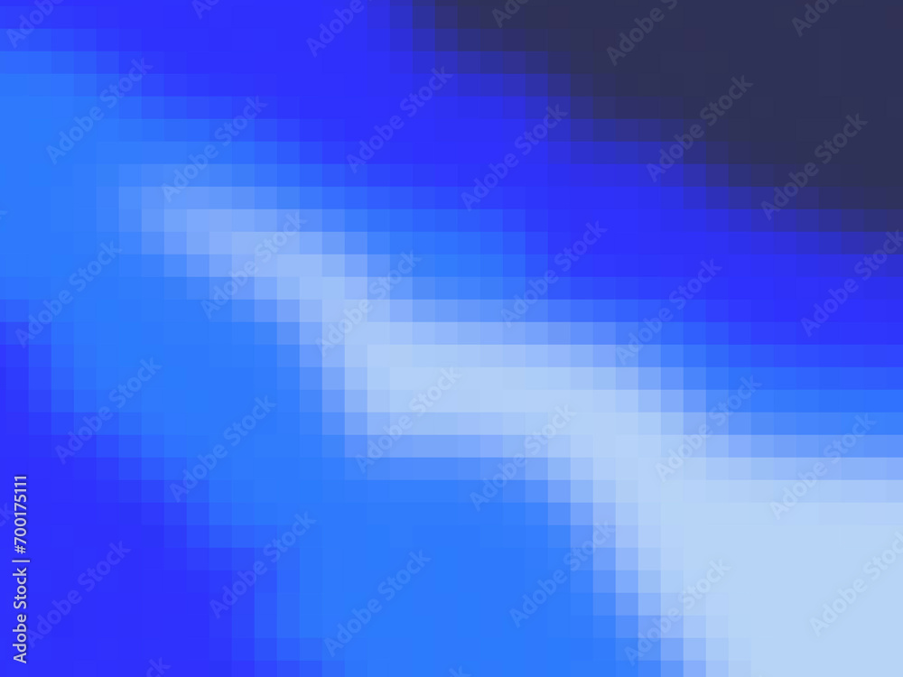 Abstract gradient black blue wallpaper with pixelize and noise effect