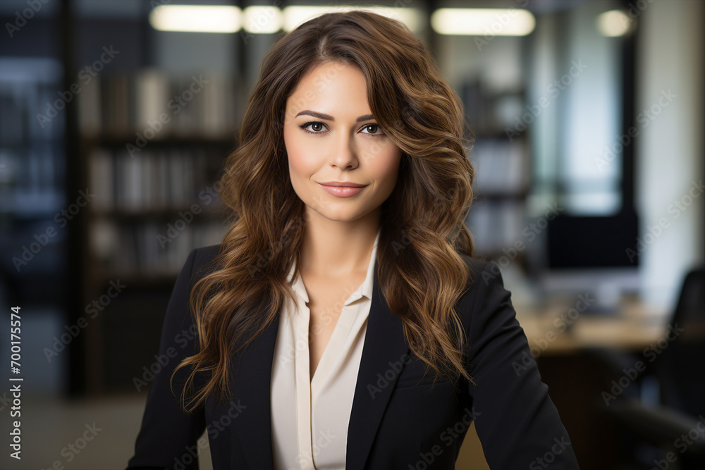 Generative ai collage picture photo of pretty nice woman lady looking into camera happy portrait Generative ai collage picture photo of pretty nice woman lady looking into camera happy portrait
