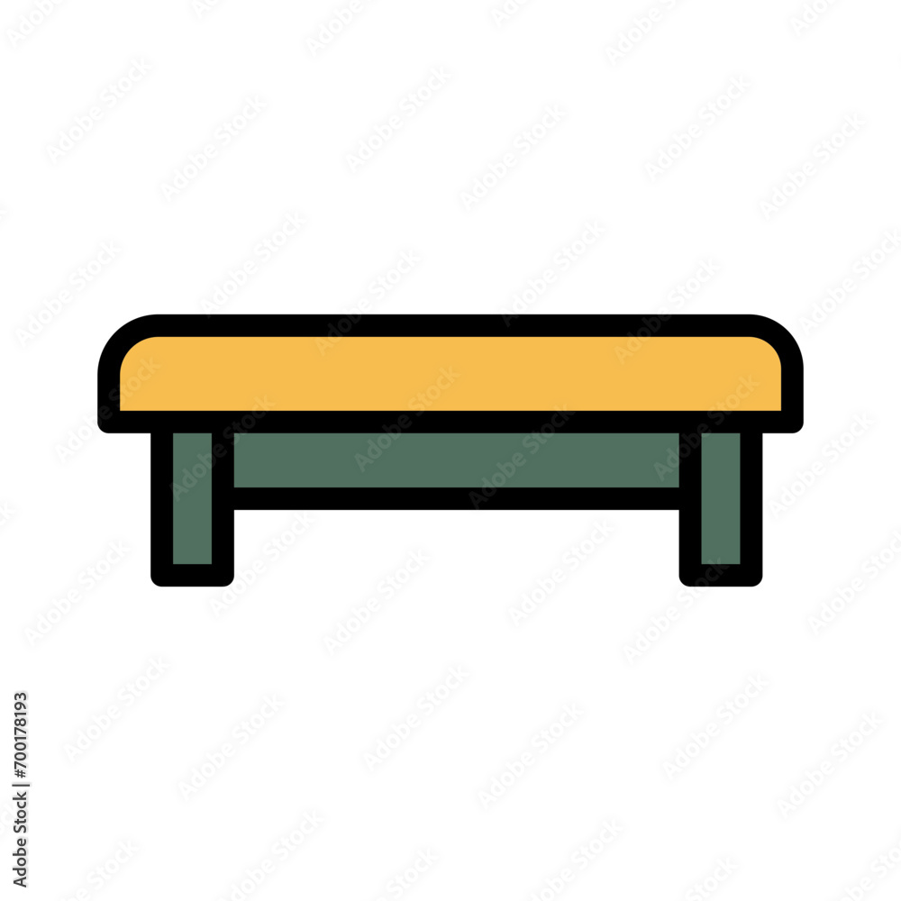 Bench Dips Exercise Filled Outline Icon Bench Dips Exercise Filled Outline Icon