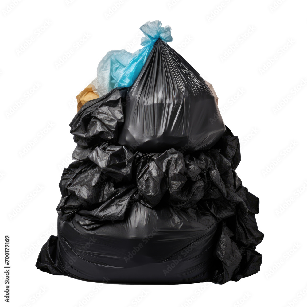 Garbage bag isolated on a white background