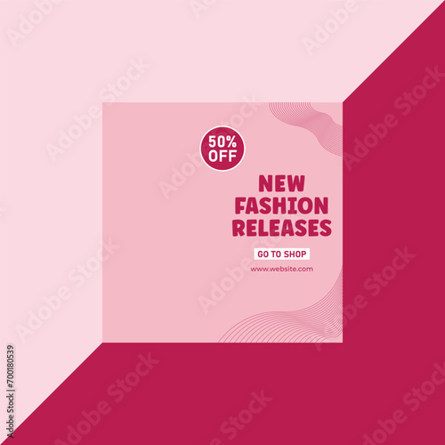 Fashion Sale social media instagram post template