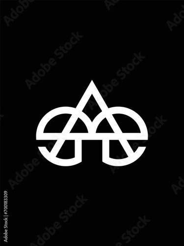 SAe monogram logo template