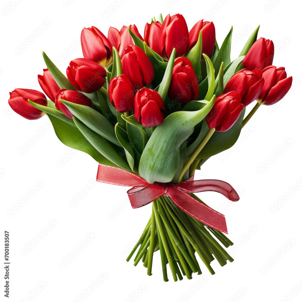 Valentine's Day, red tulips signify the stability of love, the sincerity and earnestness of the giver, and a love that is honest and wholehearted. Valentine's Day, red tulips signify the stability of love, the sincerity and earnestness of the giver, and a love that is honest and wholehearted.