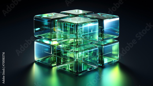 Wallpaper Mural a group of glass cubes Torontodigital.ca