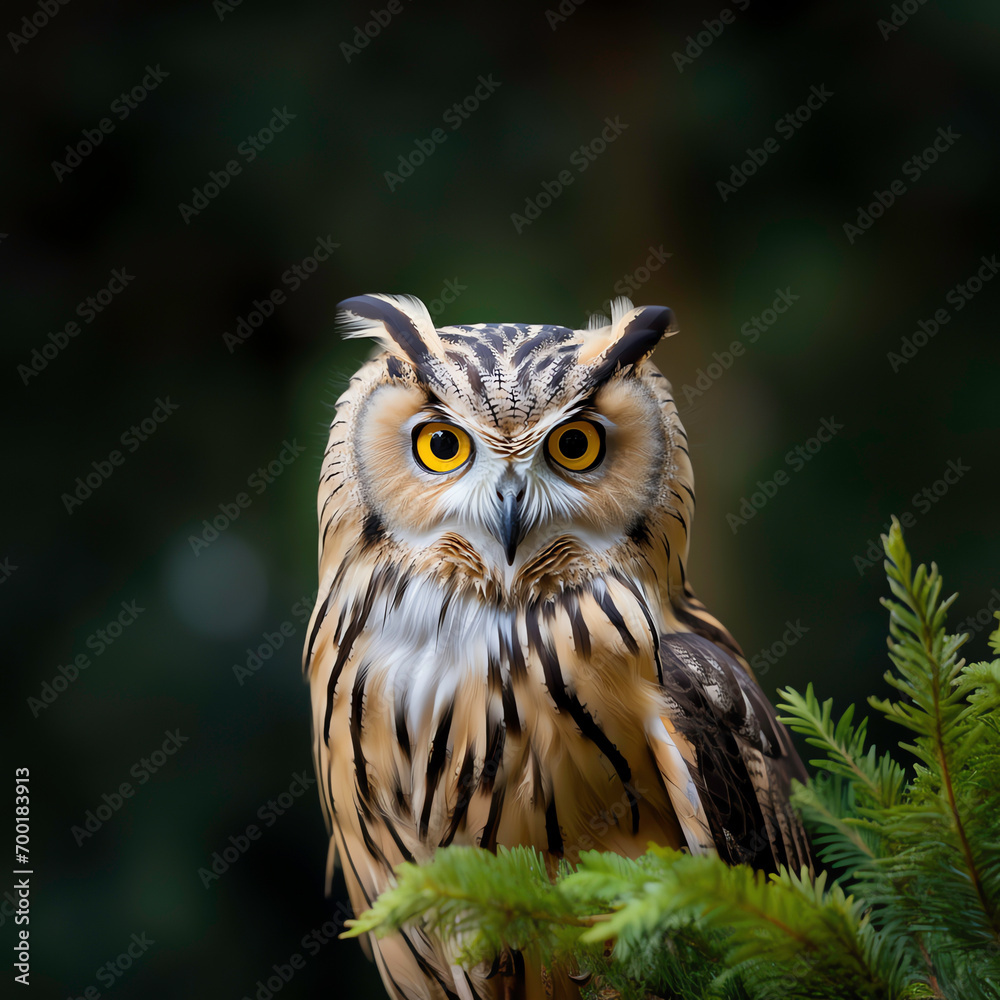 an owl standing on a branch an owl standing on a branch