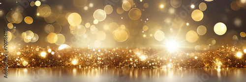 a gold and silver glittery background