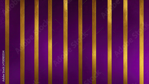 Purple grunge texture decorated with Shiny golden lines luxury background