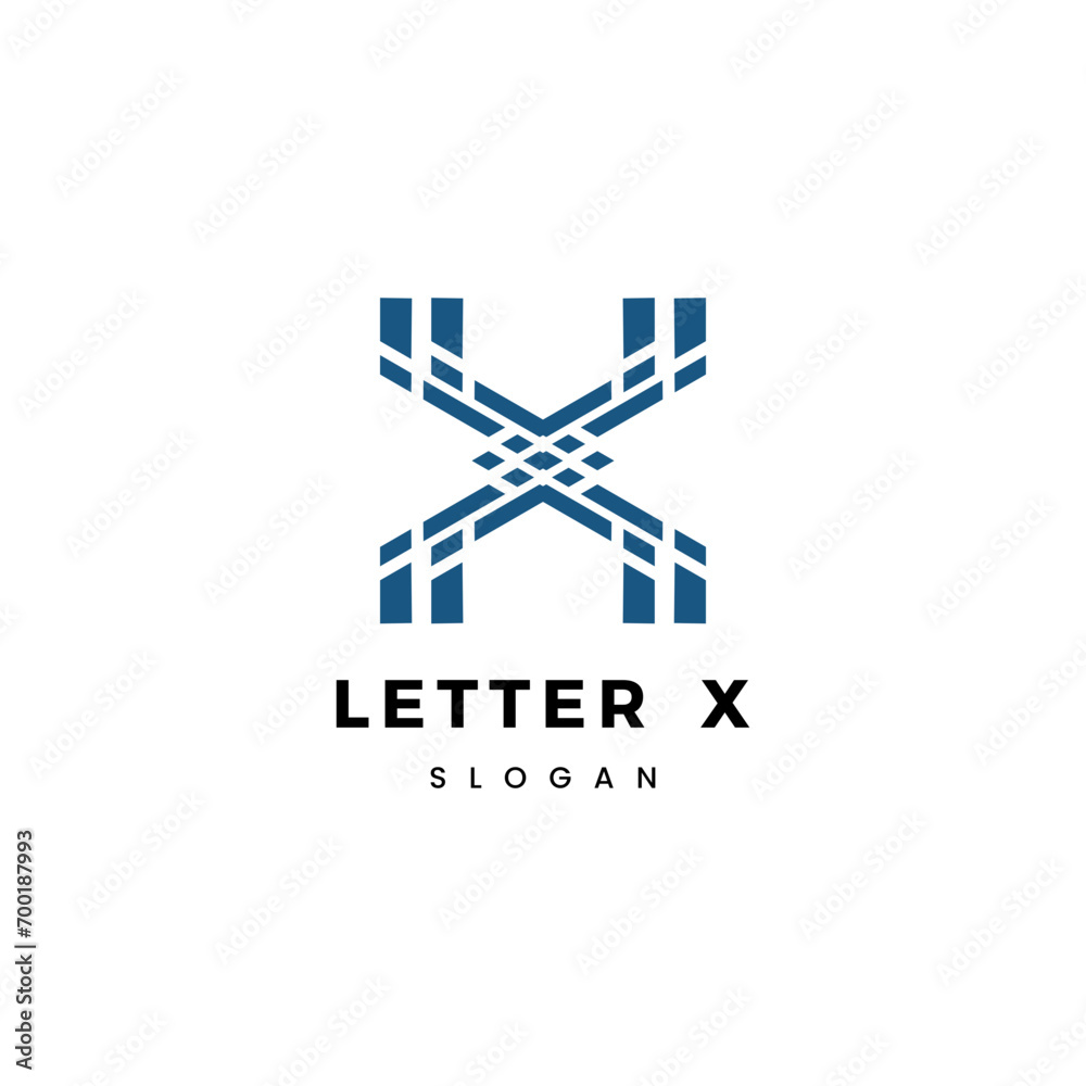 Letter X logo icon design template elements