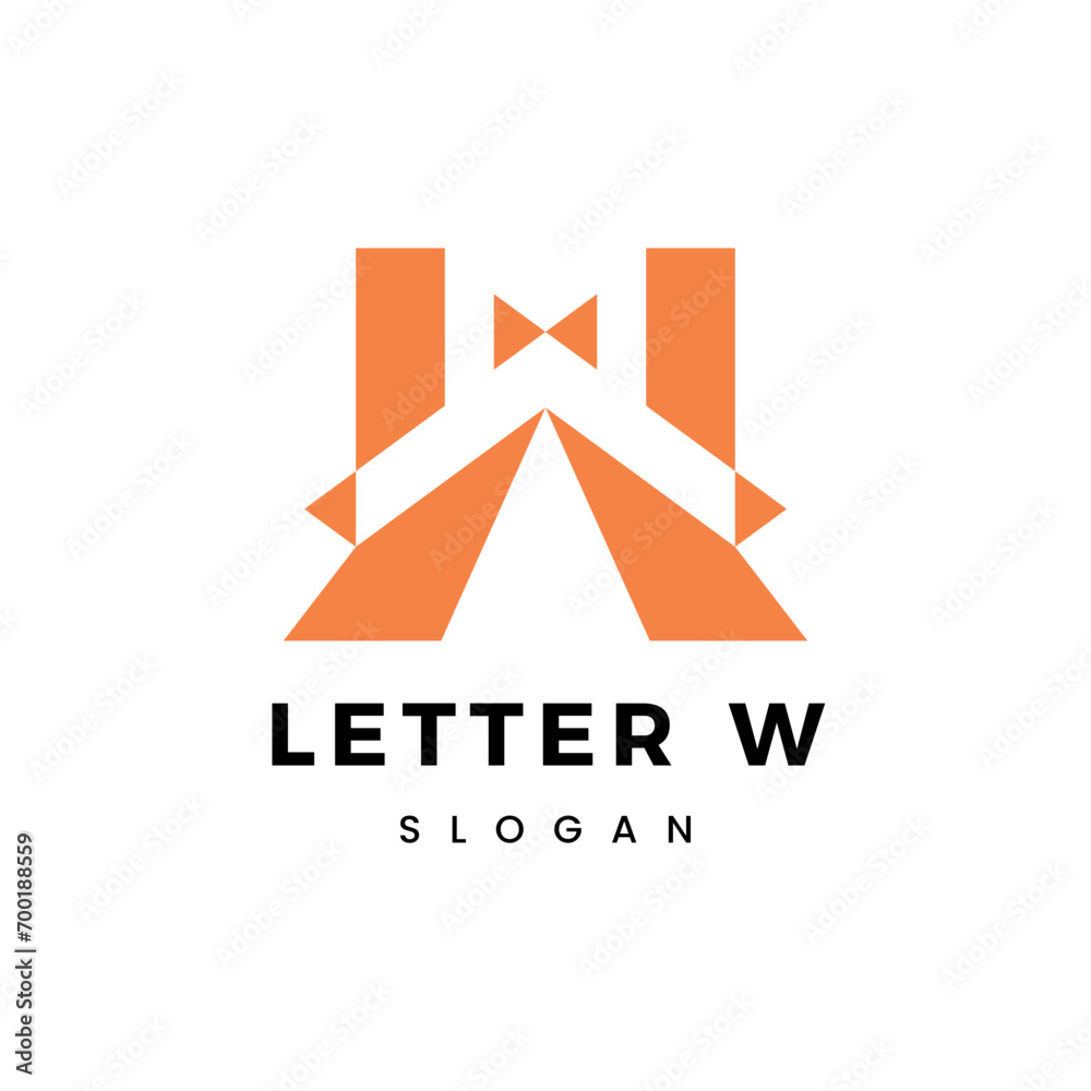 Letter W logo icon design template elements