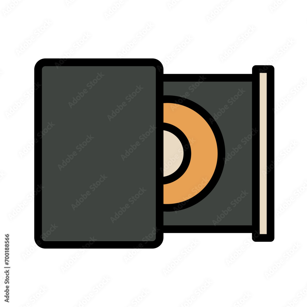 Cd Dvd Room Filled Outline Icon Cd Dvd Room Filled Outline Icon
