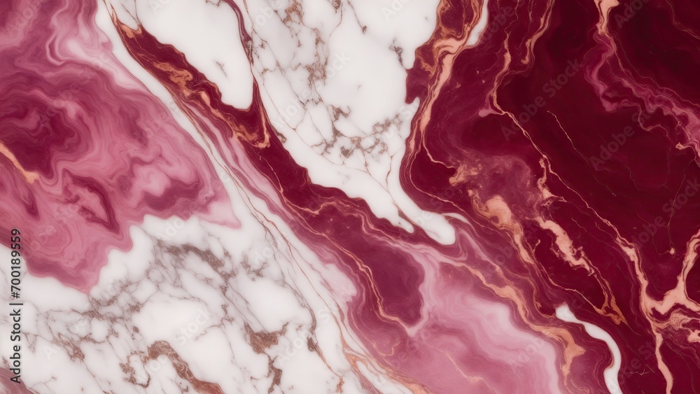 Maroon and Rose Gold Marble Stone Background