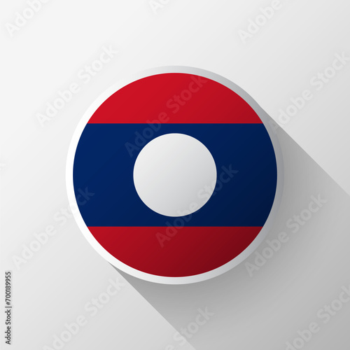 Creative Laos Flag Circle Badge Free Download Creative Laos Flag Circle Badge - GFXLoad