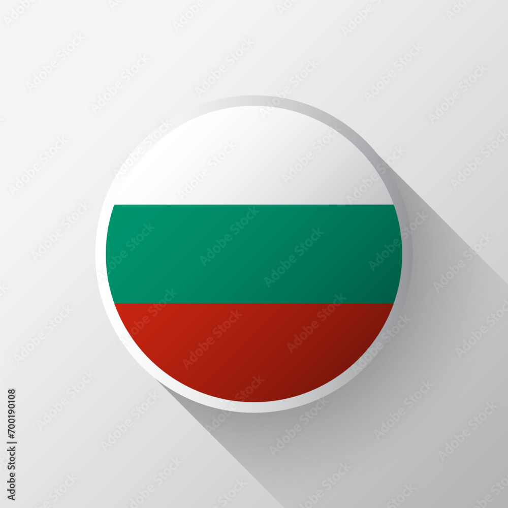 Creative Bulgaria Flag Circle Badge Creative Bulgaria Flag Circle Badge