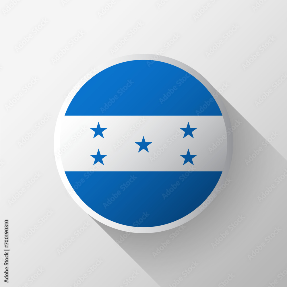 Fototapeta premium Creative Honduras Flag Circle Badge