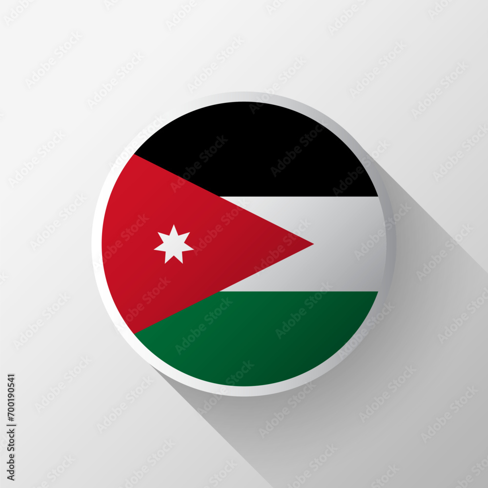 Creative Jordan Flag Circle Badge Creative Jordan Flag Circle Badge
