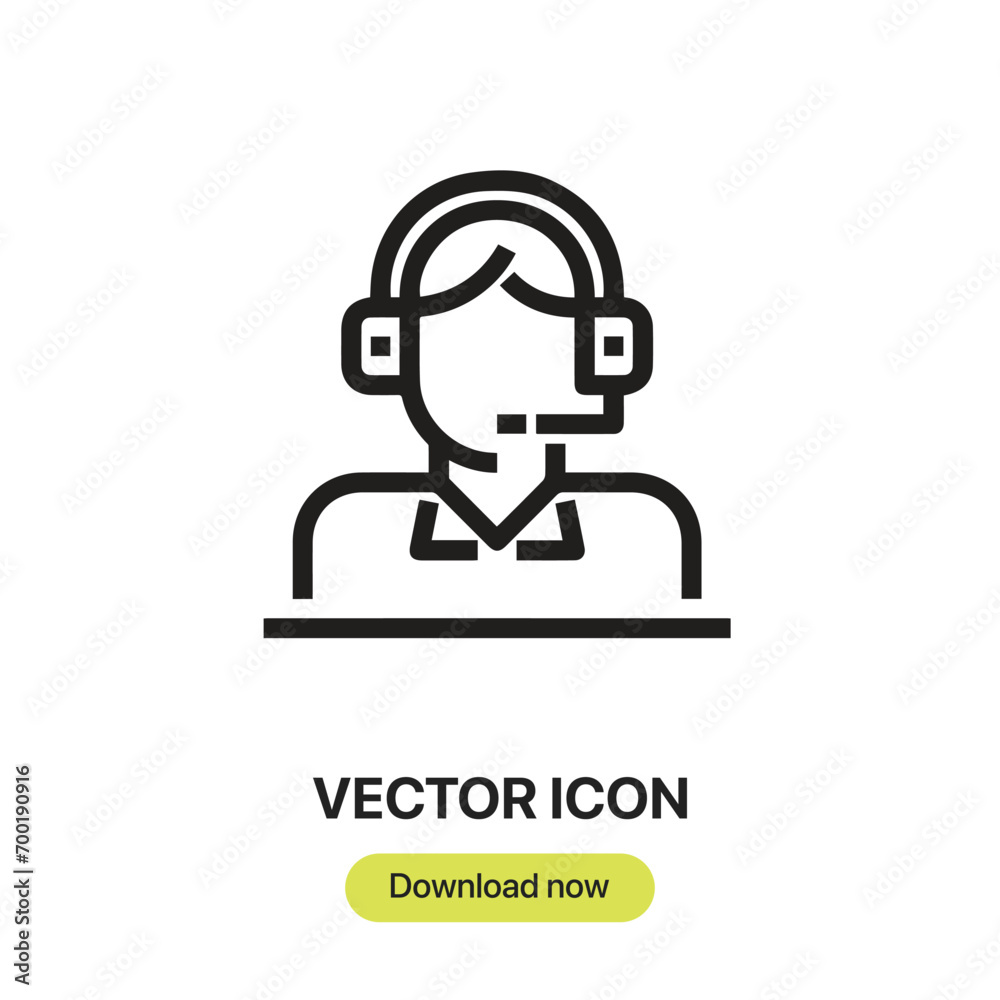 Male Reporter icon vector. Linear-style sign for mobile concept and web design. Male Reporter symbol illustration. Pixel vector graphics - Vector. Male Reporter icon vector. Linear-style sign for mobile concept and web design. Male Reporter symbol illustration. Pixel vector graphics - Vector.