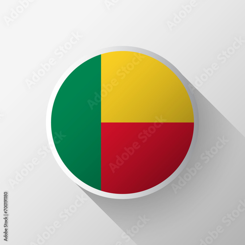 Creative Benin Flag Circle Badge Free Download Creative Benin Flag Circle Badge - GFXLoad