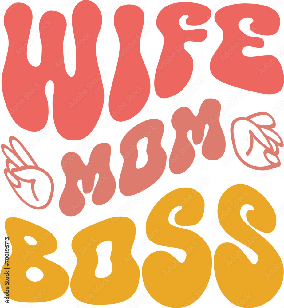 Wife Mom Boss t-shirt design Wife Mom Boss t-shirt design