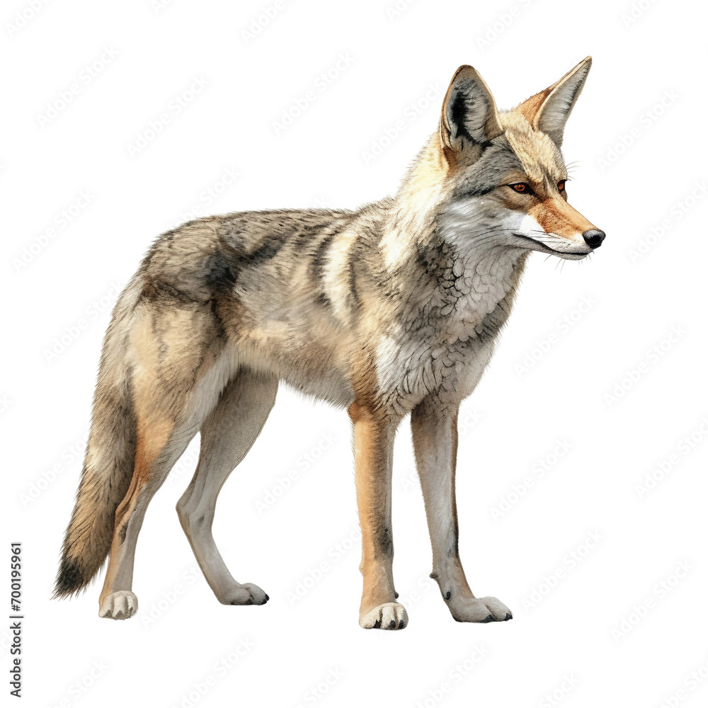 Fototapeta premium wolf isolated on white background