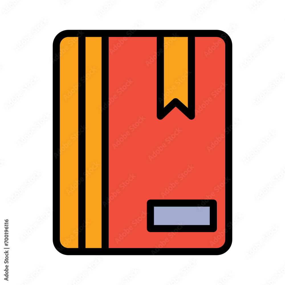 Book Bookmark School Filled Outline Icon Book Bookmark School Filled Outline Icon