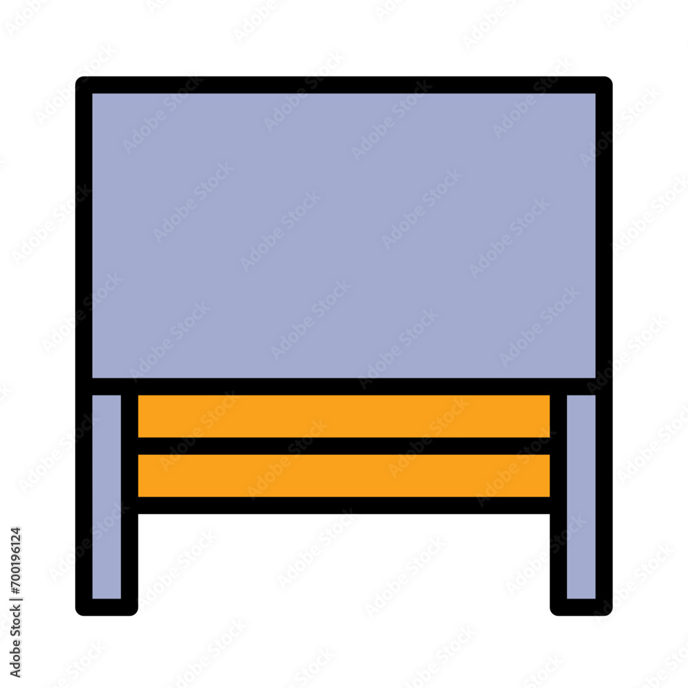 Board Learning School Filled Outline Icon Board Learning School Filled Outline Icon