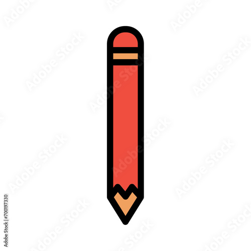 Pencil Wood Work Filled Outline Icon